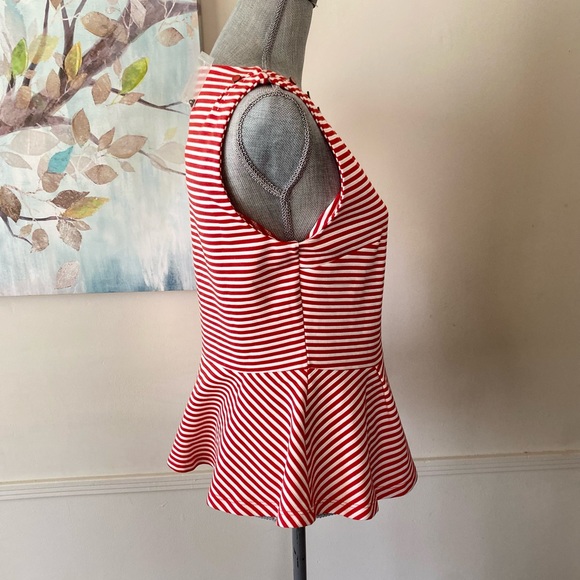 9-HI5 STCL ❤️RED❤️ SLEEVELESS FIT & FLARE TOP SIZE MEDIUM 🌟NWOT🌟 - Picture 5 of 14